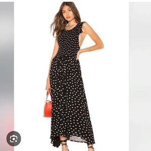 Free people smocked free flowing dress m